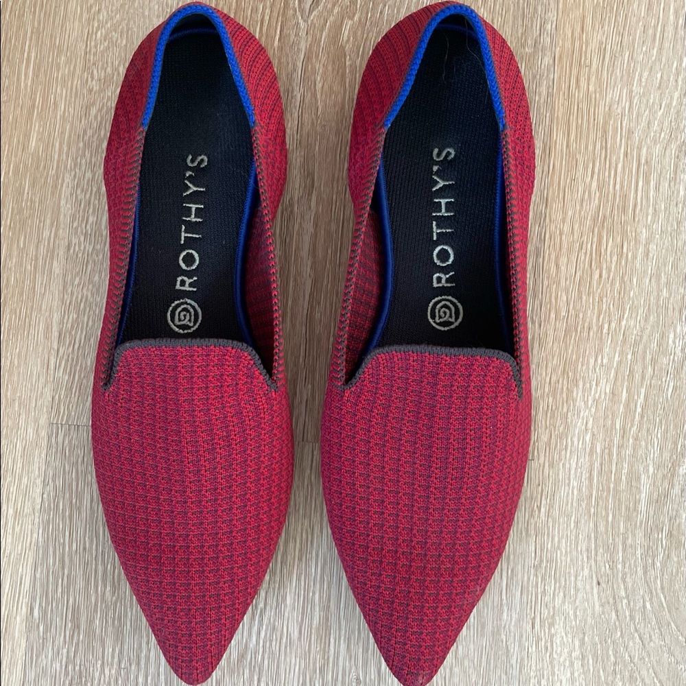 Rothy’s Scarlet Tweed The Point Loafer 9.5